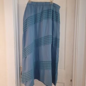 Soft Surroundings Blue Maxi Skirt